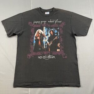 Vintage Jimmy Page & Robert Plant 1995 Tour Tee Men's Large